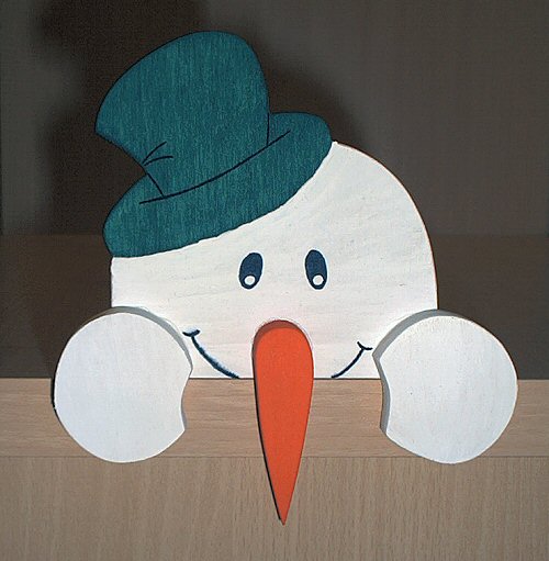 Kantenhocker Schneemann